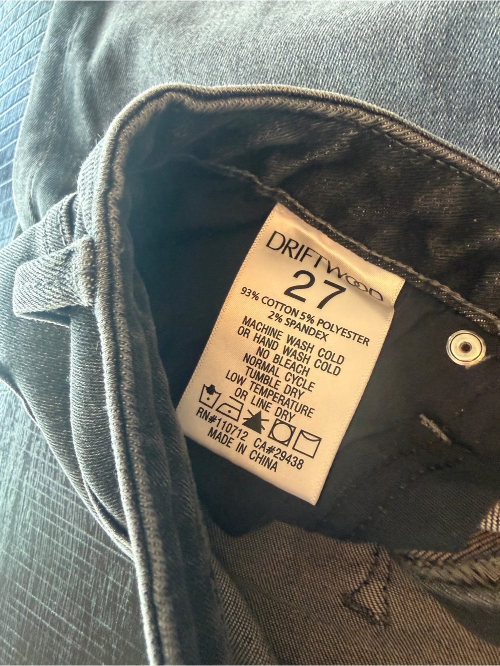 DRIFTWOOD Stella Skinny Black Wash Women Jeans Size 27 NWT Casual - Picture 6 of 6